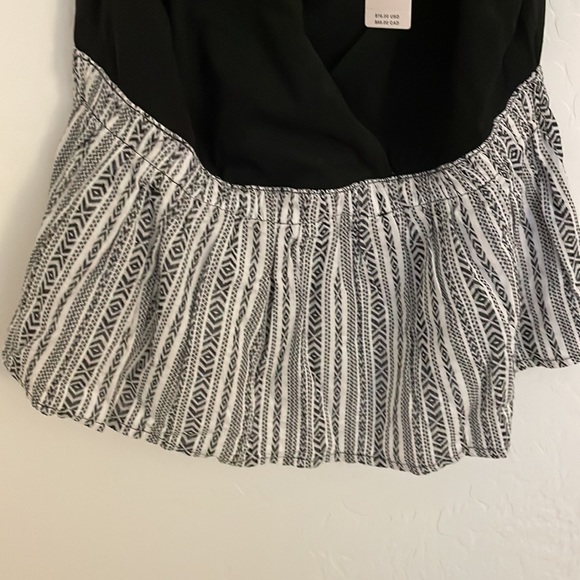 NWT Anthropology Black Tie Tank Top - Picture 4 of 6